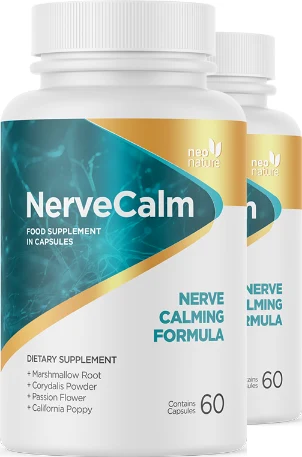 Two bottles of NerveCalm, 60 capsules each